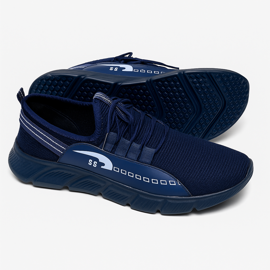 Men’s Blue SS Running Sneakers – Lightweight Breathable Casual Sports Shoes
